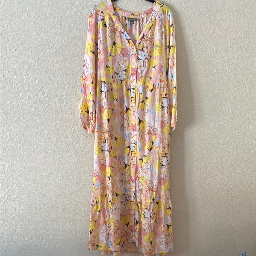 NWT Style & Co Floral Button-Down Dress Size 1X - Picture 2 of 14